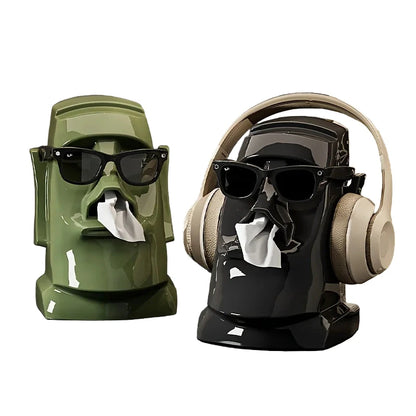 Tissue Storage Box, Eyeglasses and Headphones Organizer