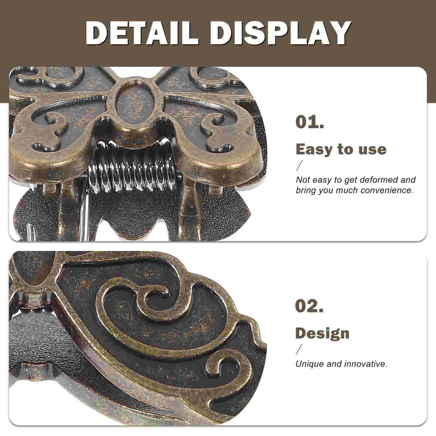 4 Pcs Zinc Alloy Butterfly Clip
