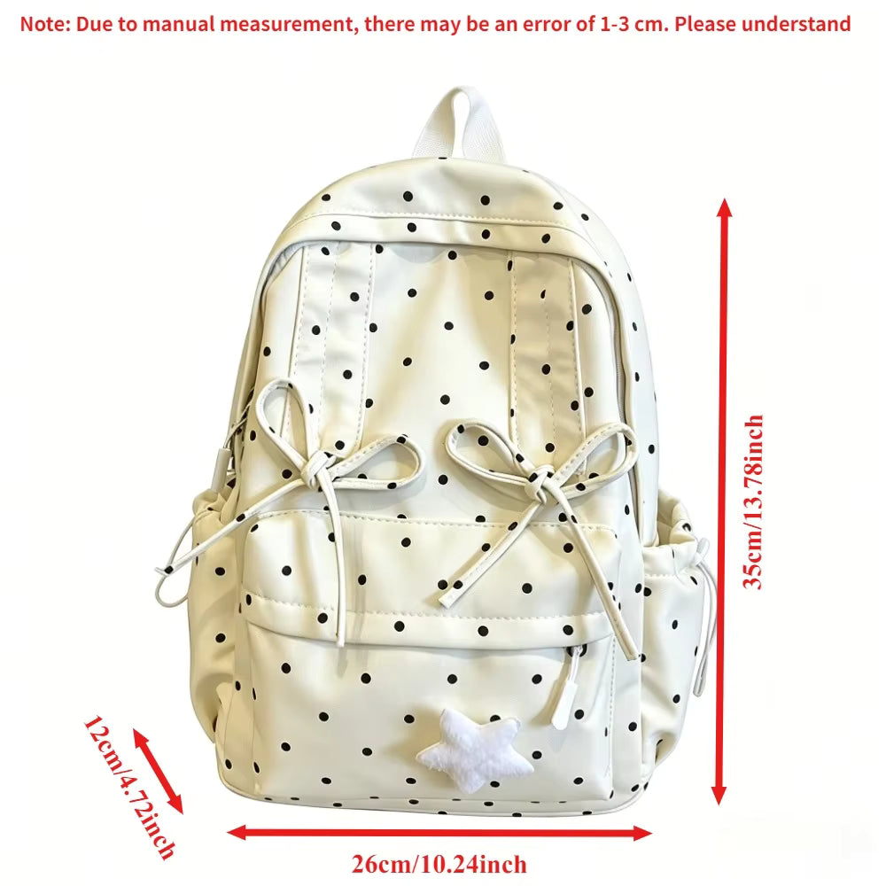 Atmospheric polka dot backpack