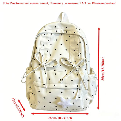 Atmospheric polka dot backpack