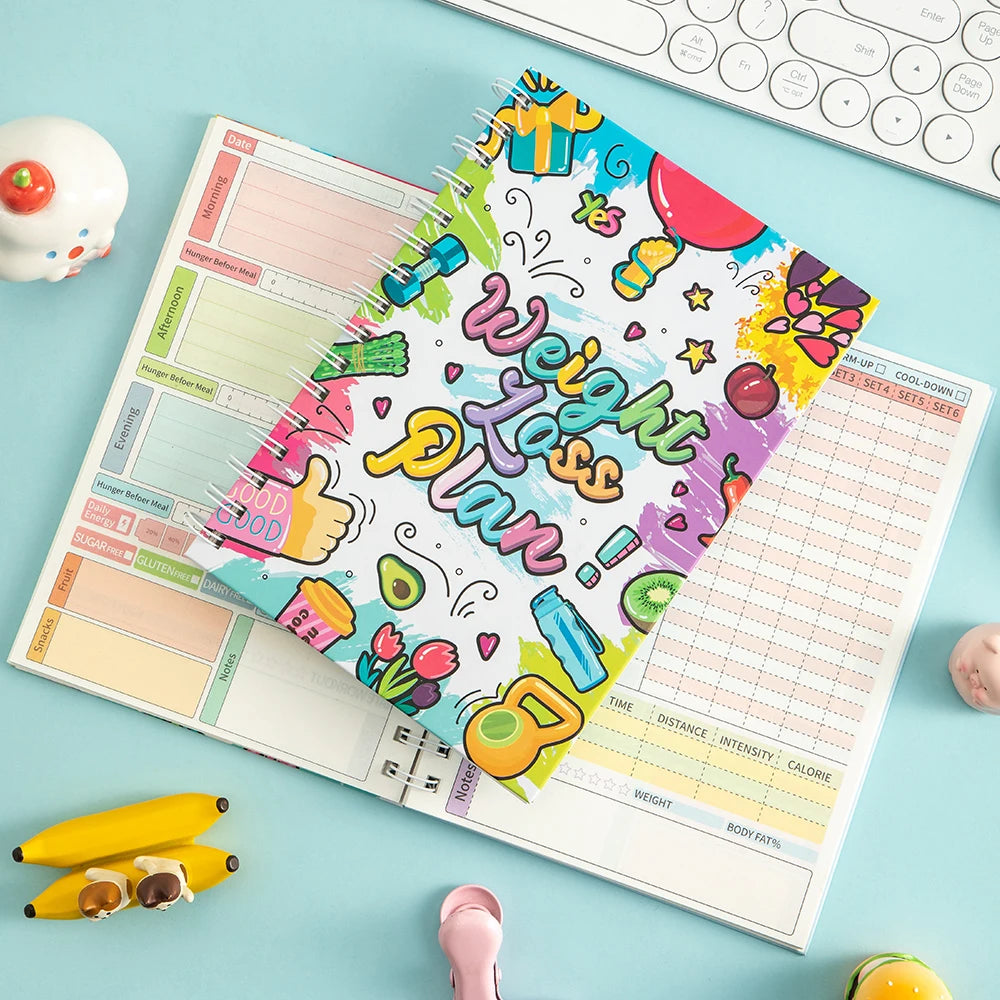 72 page Weight Loss Planner With Stickers