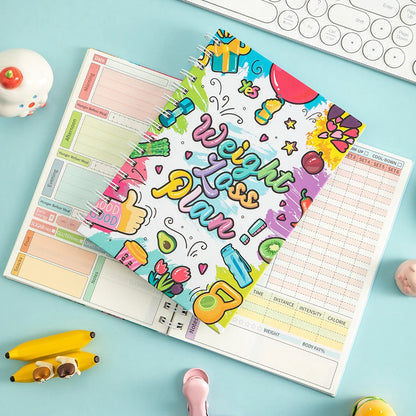 72 page Weight Loss Planner With Stickers