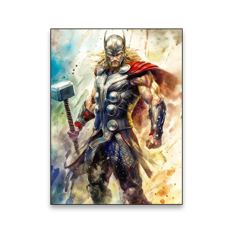 Superhero movie wall art poster