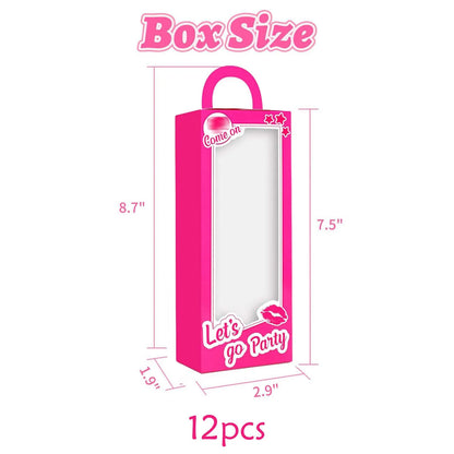 12PCS Pink Doll Party Favor Boxes