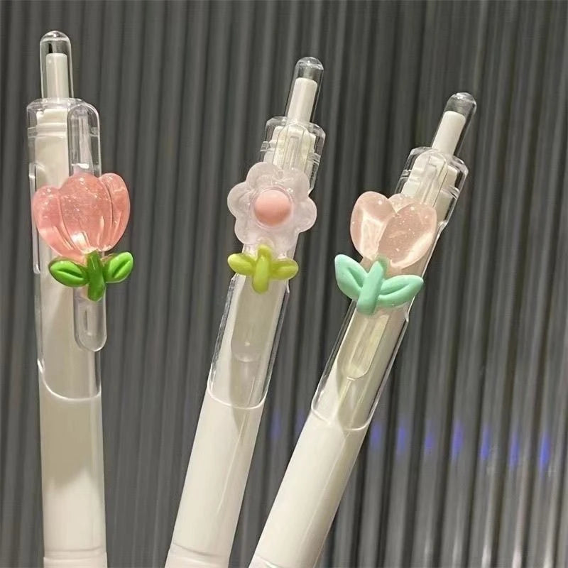 5-Pack Floral Pens Set