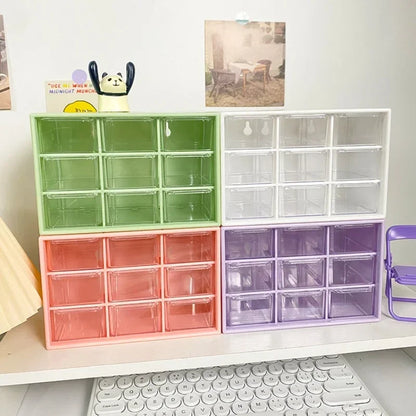 9 Grid Storage Boxes Organizer