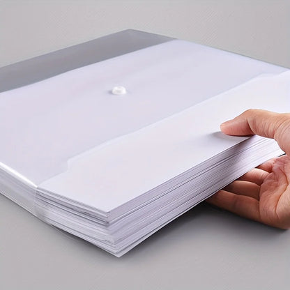 10pcs A4 Transparent Plastic File Folders