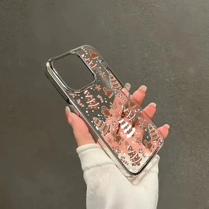 Christmas Tree Gingerbread Man Phone Case For iPhone 11,12,13,14,15,16,17