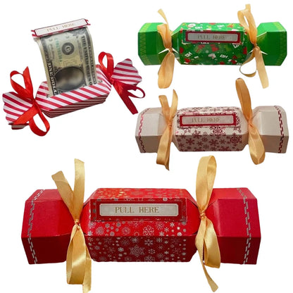 4 pcs Christmas Surprise Money Pull box