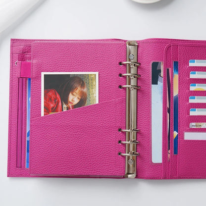 Moterm Firm Pebbled Grain Leather Fuchsia Rose journals