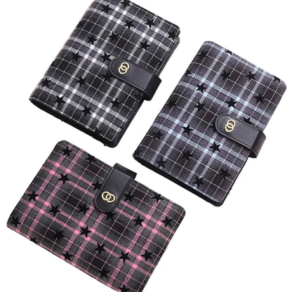 Star Grid Plaid A6 Binder
