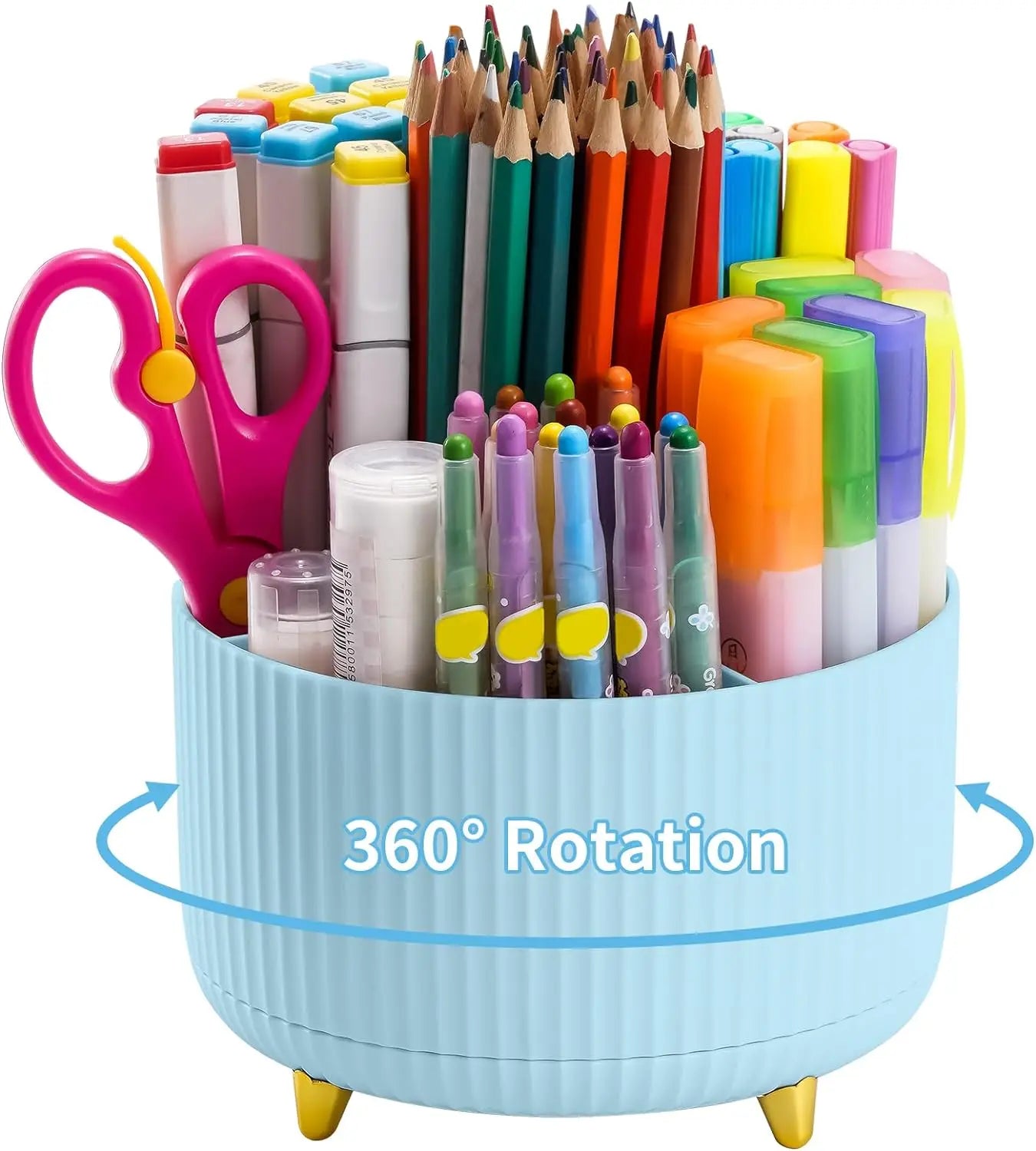 360-Degree Rotating Multi-Purpose Desk Organizer