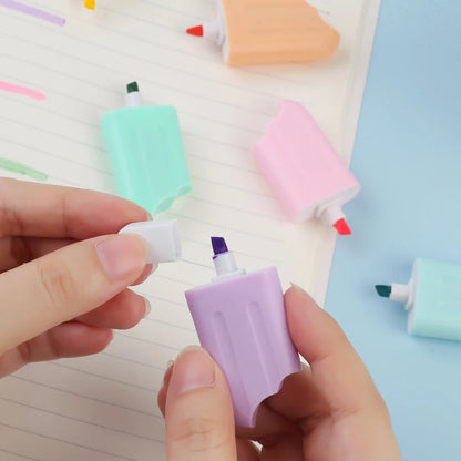 6 Pieces Ice Cream mini Highlighters