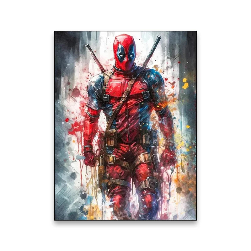 Superhero movie wall art poster