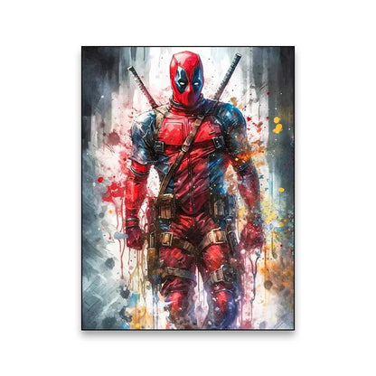Superhero movie wall art poster