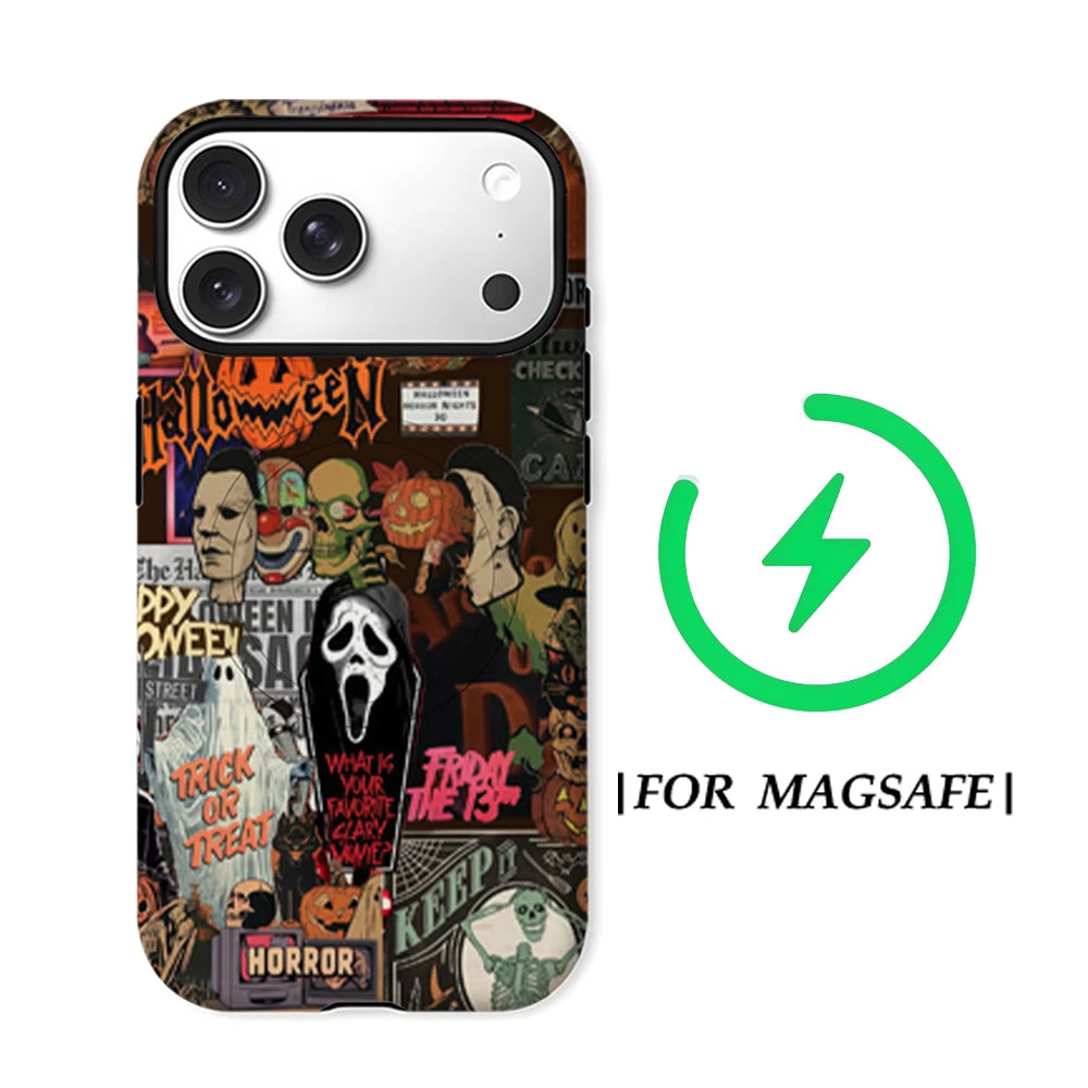 Halloween Matte Bumper Magsafe  iPhone 13,14,15,16,17 Case