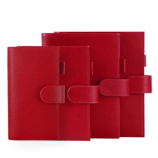 Moterm Firm Pebbled Grain Leather Cherry Red journals