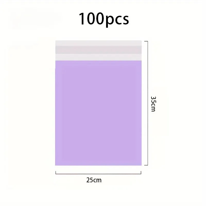 100Pcs Purple Courier poly-mailer Envelopes
