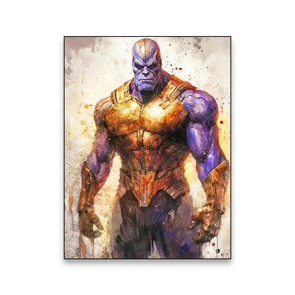 Superhero movie wall art poster