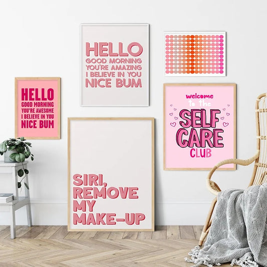 Modern Girl Power Inspirational Wall Art print
