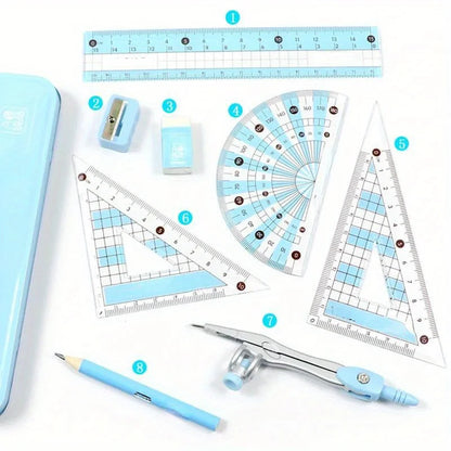 8Pcs/Set Geometry math supplies