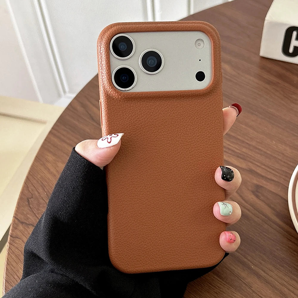 Leather Texture Phone Case For iPhone 13,14,15,16,17