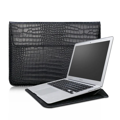 PU Croc Leather laptop Case Bag