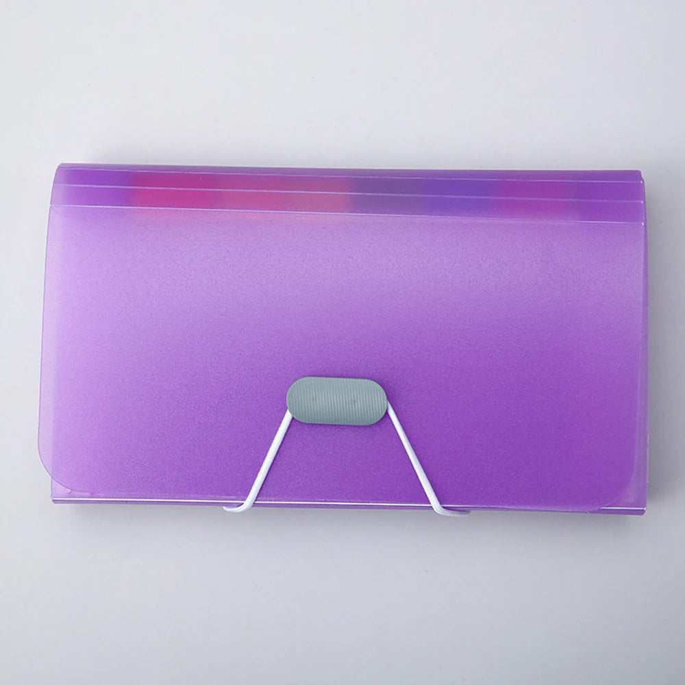 1PC A6 Mini File Transparent Folder