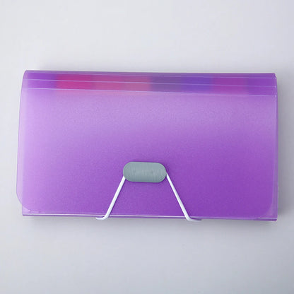 1PC A6 Mini File Transparent Folder