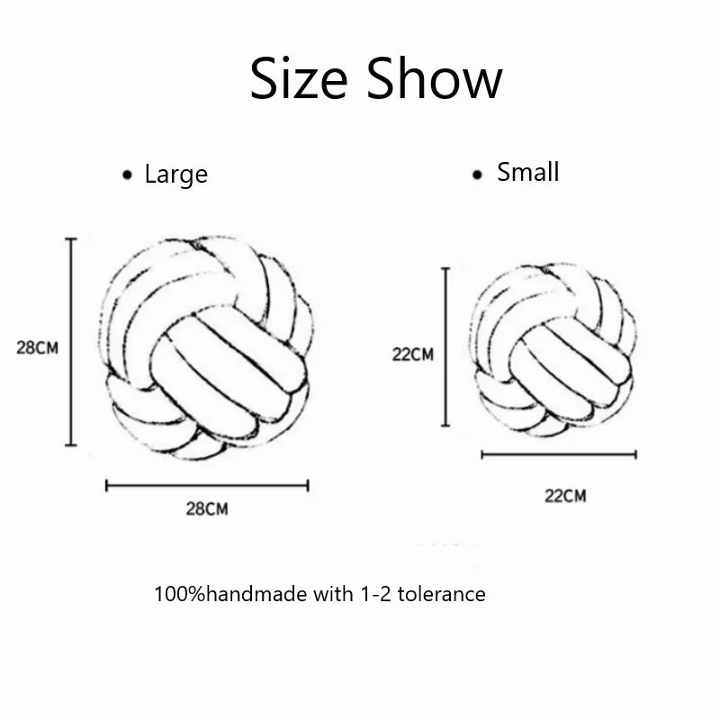 Decorative Throw Knot Pillow Ball