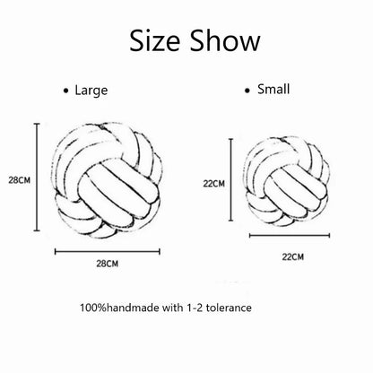 Decorative Throw Knot Pillow Ball