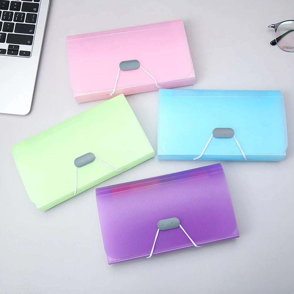 1PC A6 Mini File Transparent Folder