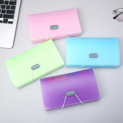 1PC A6 Mini File Transparent Folder