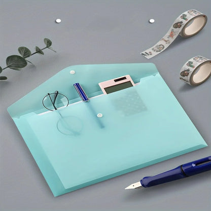 10pcs A4 Transparent Plastic File Folders
