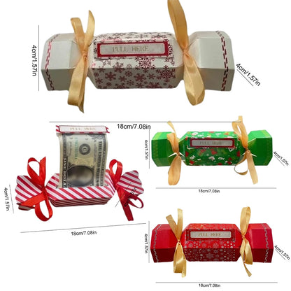 4 pcs Christmas Surprise Money Pull box