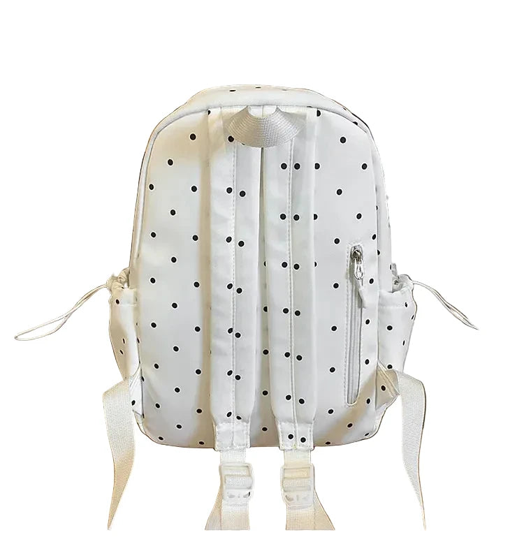 Atmospheric polka dot backpack