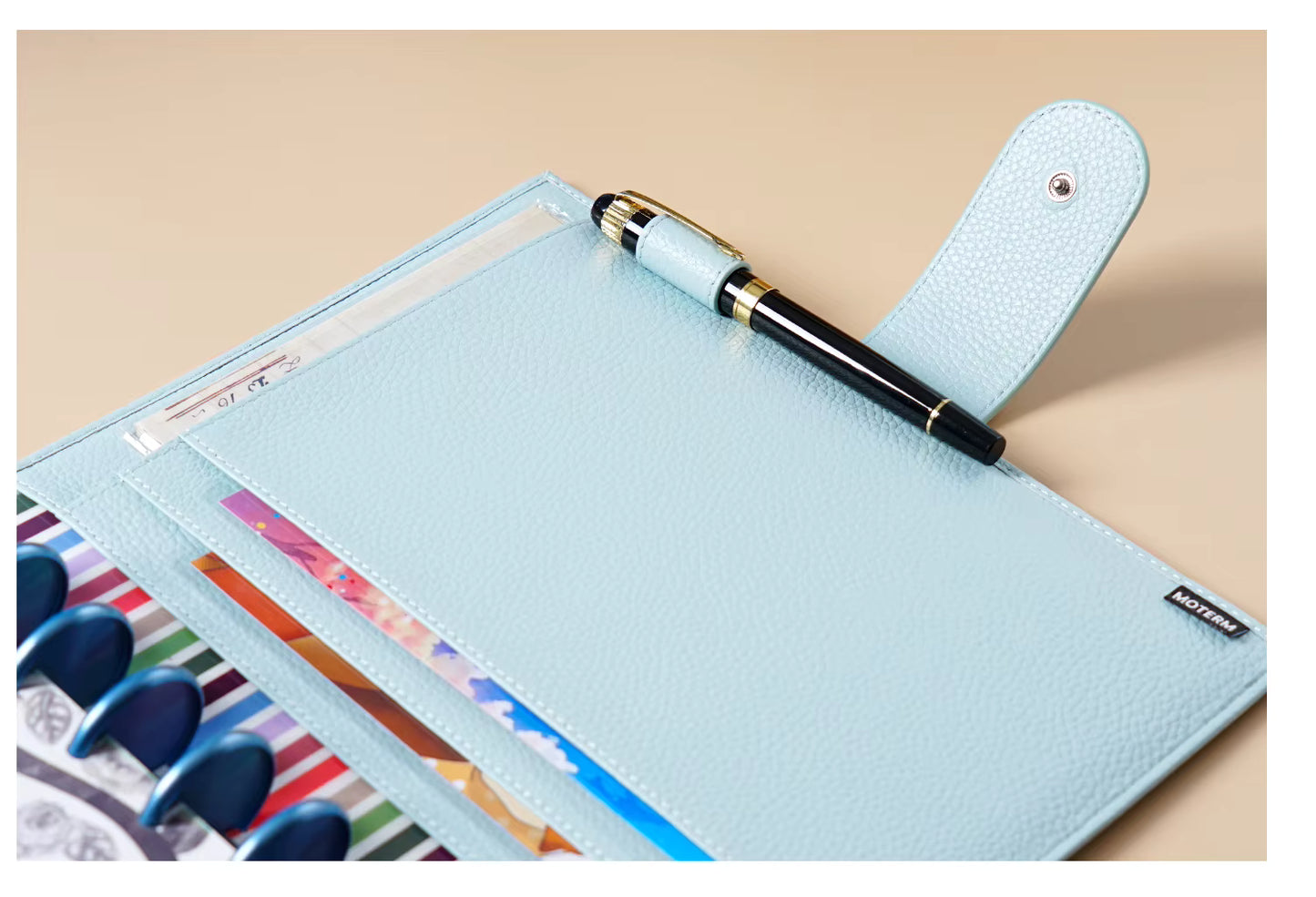 Moterm Genuine Leather Discbound Planner Cover