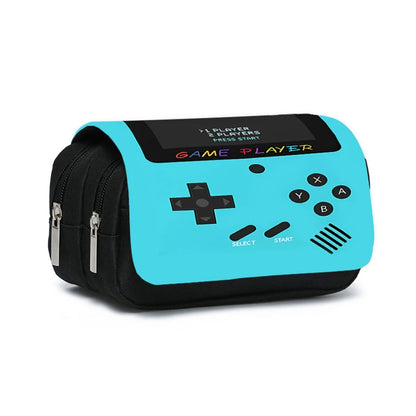 Games Console Double Layered Flip Pencil Case