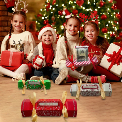4 pcs Christmas Surprise Money Pull box