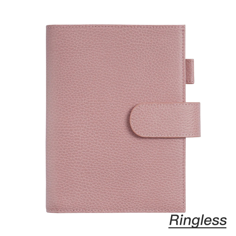 Moterm Firm Pebbled Grain Leather Gray Pink journals