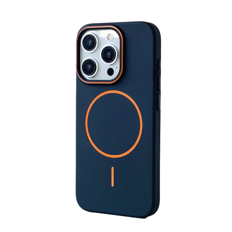 Matte hard circle Color MagSafe iPhone Case 11,12,13,14,15,16