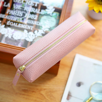 Genuine Leather Pencil Case Holder