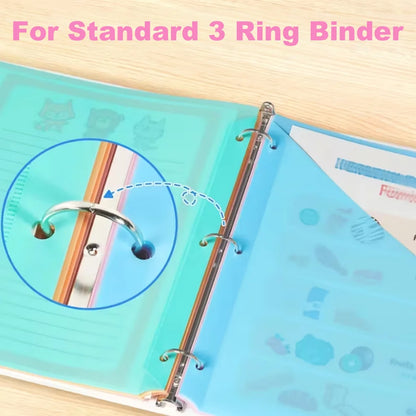 8pcs Dividers for 3 Ring Binder with Pocket