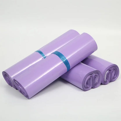 100Pcs Purple Courier poly-mailer Envelopes