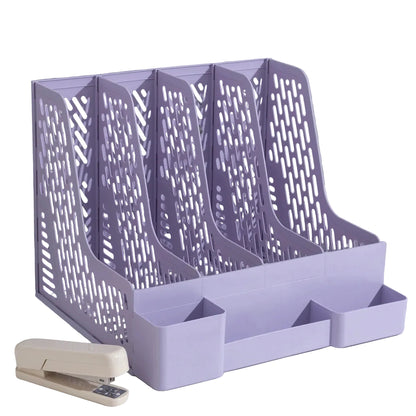 Four-Part File Frame with Pen Holder organizer