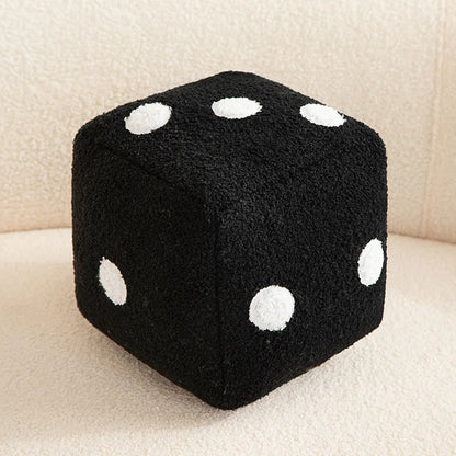 Dice plush pillow