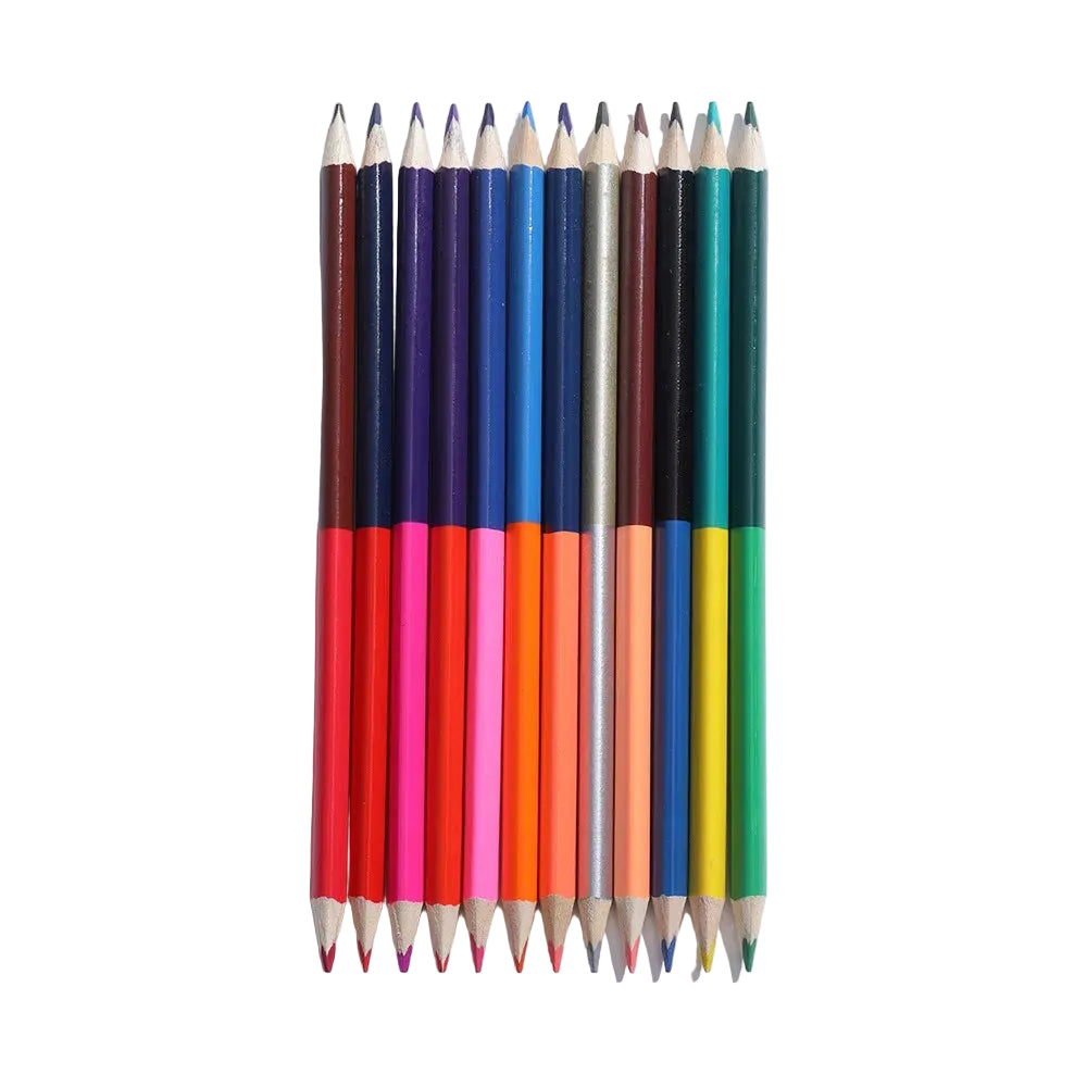 24 Double Headed Color Pencils