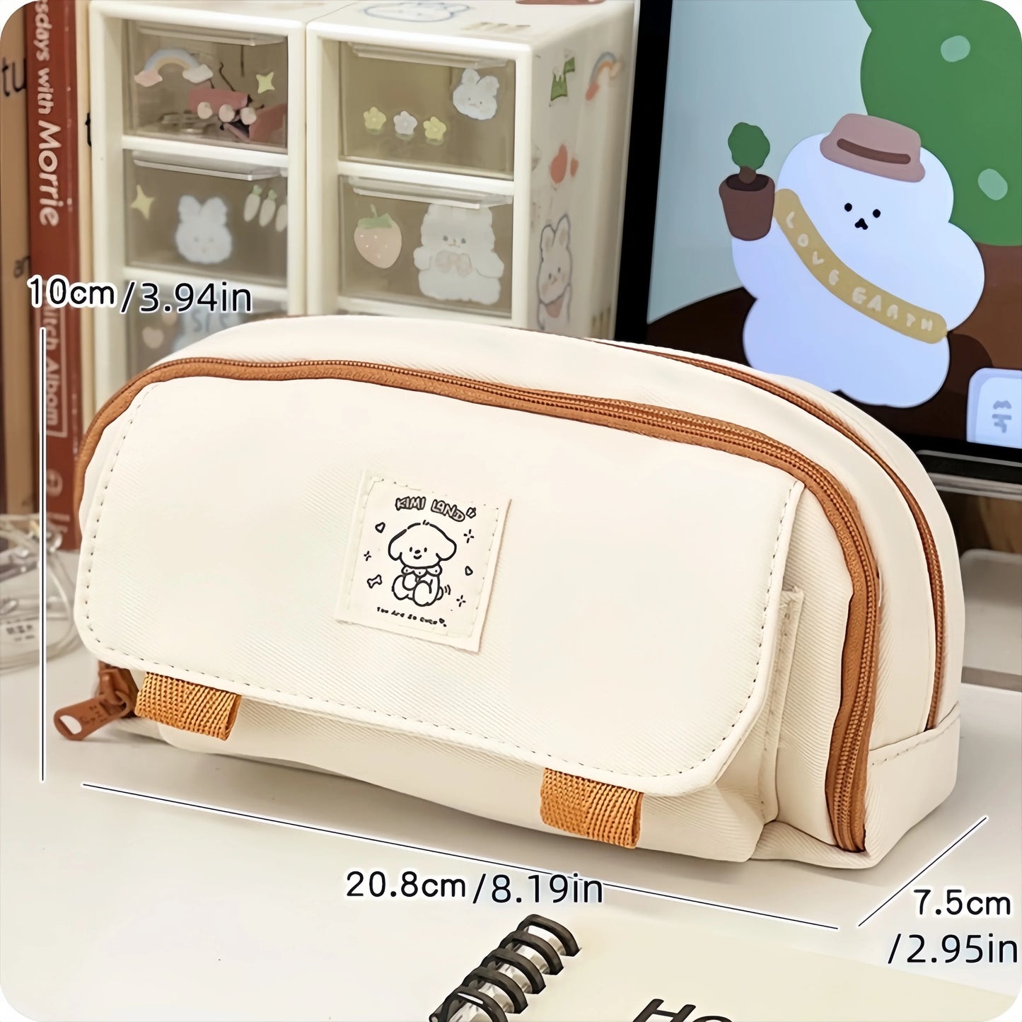 Cartoon Dog Pencil Bag Pen Case