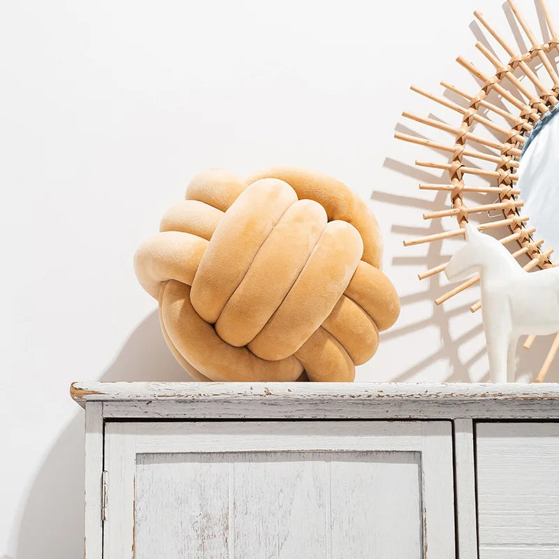 Decorative Throw Knot Pillow Ball