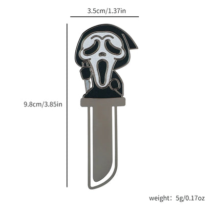 Horror movie villains bookmarks